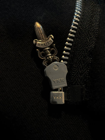 Chrome Hearts Sleeve Script Zip Hoodie