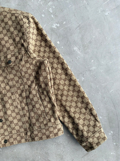 Gucci Monogram Reversible Denim Jacket