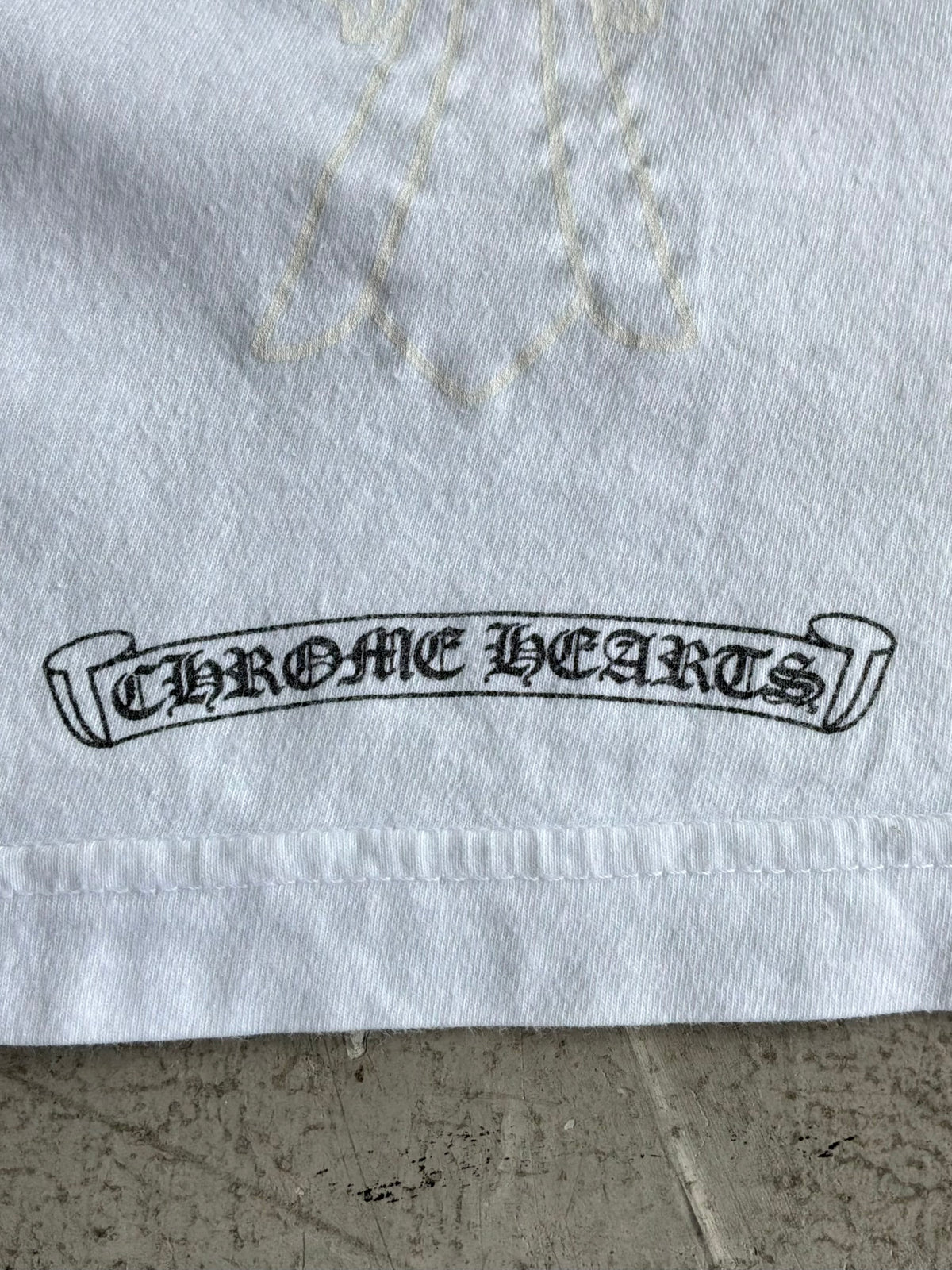 Chrome Hearts Tonal Cross White Tee