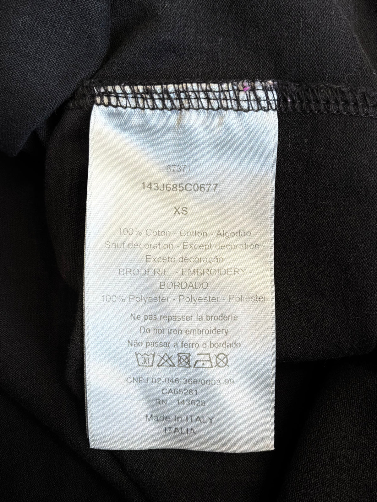 Dior X Peter Doig Spellout Script Tee