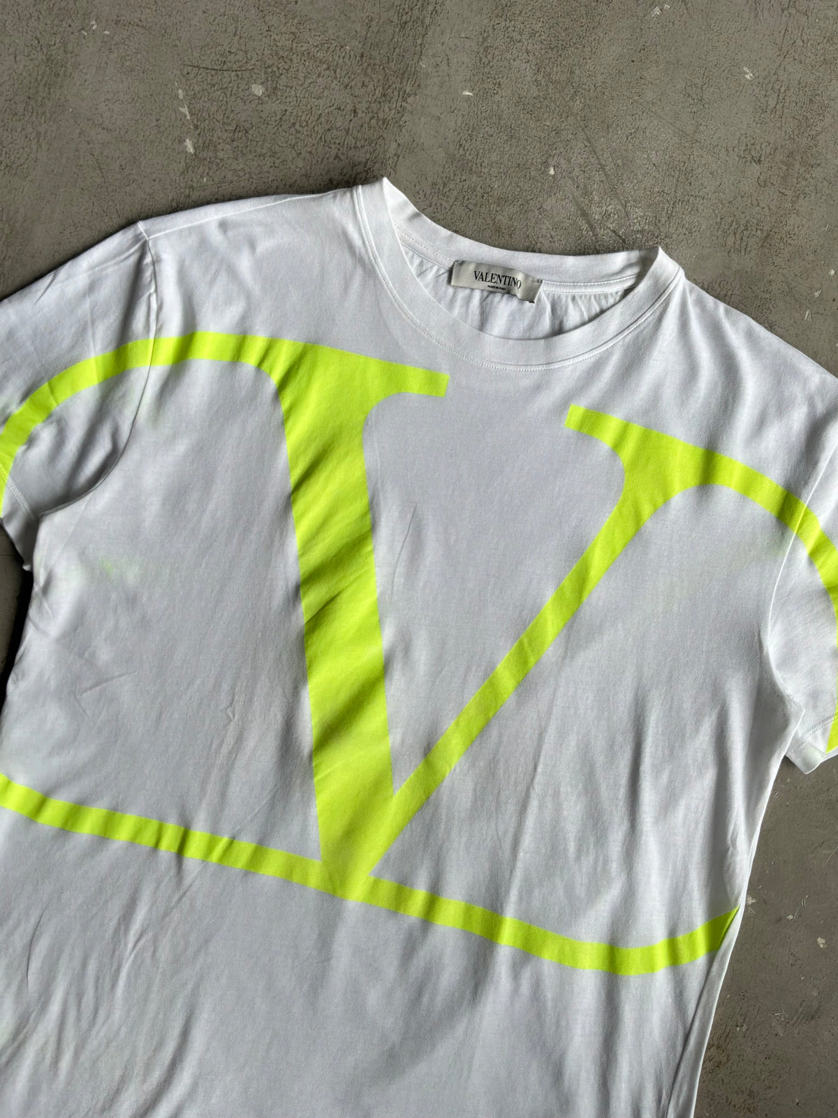 Valentino Neon Logo White Tee