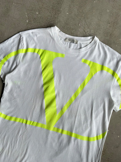 Valentino Neon Logo White Tee