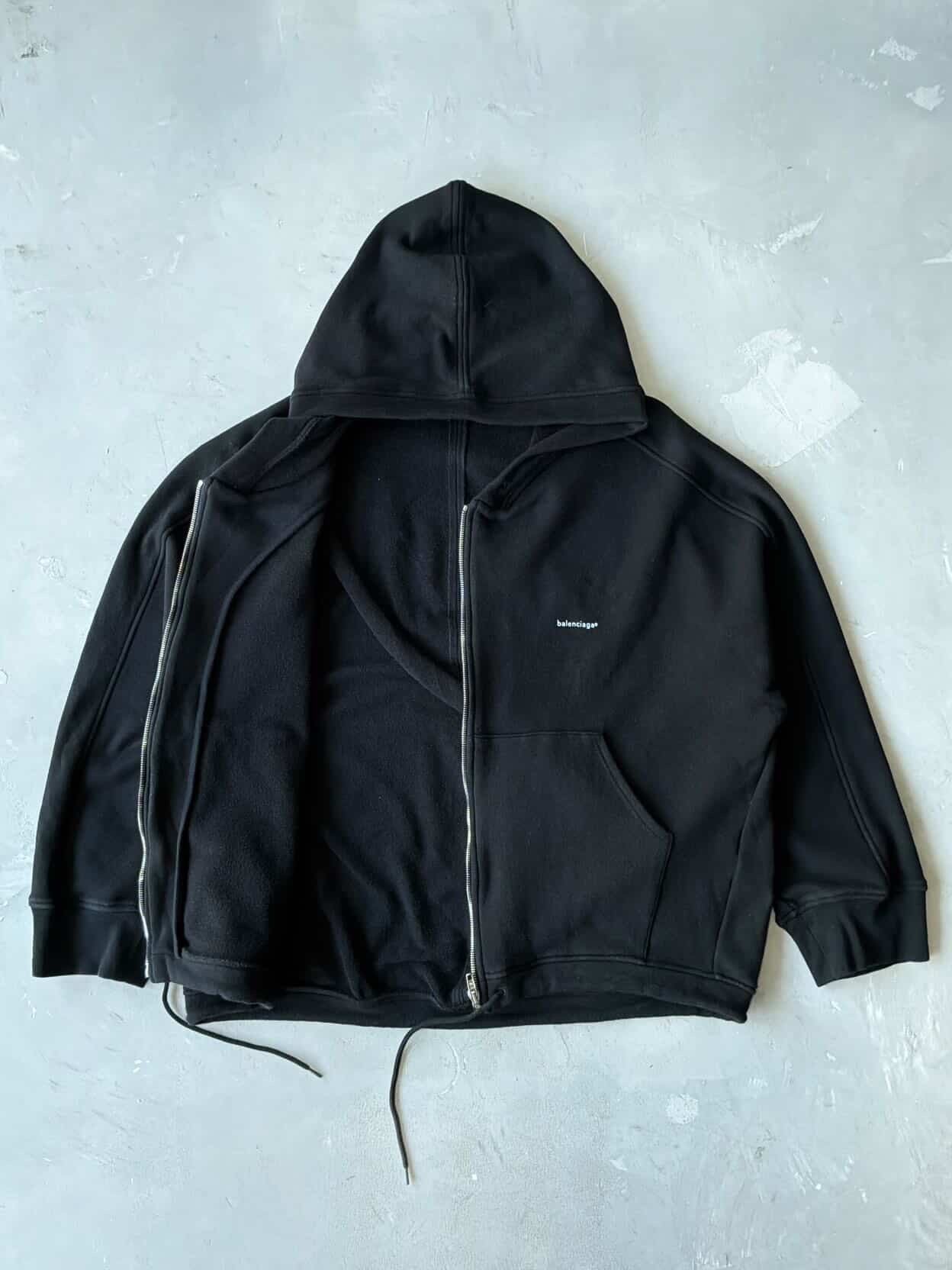 Balenciaga Script Zip Hoodie