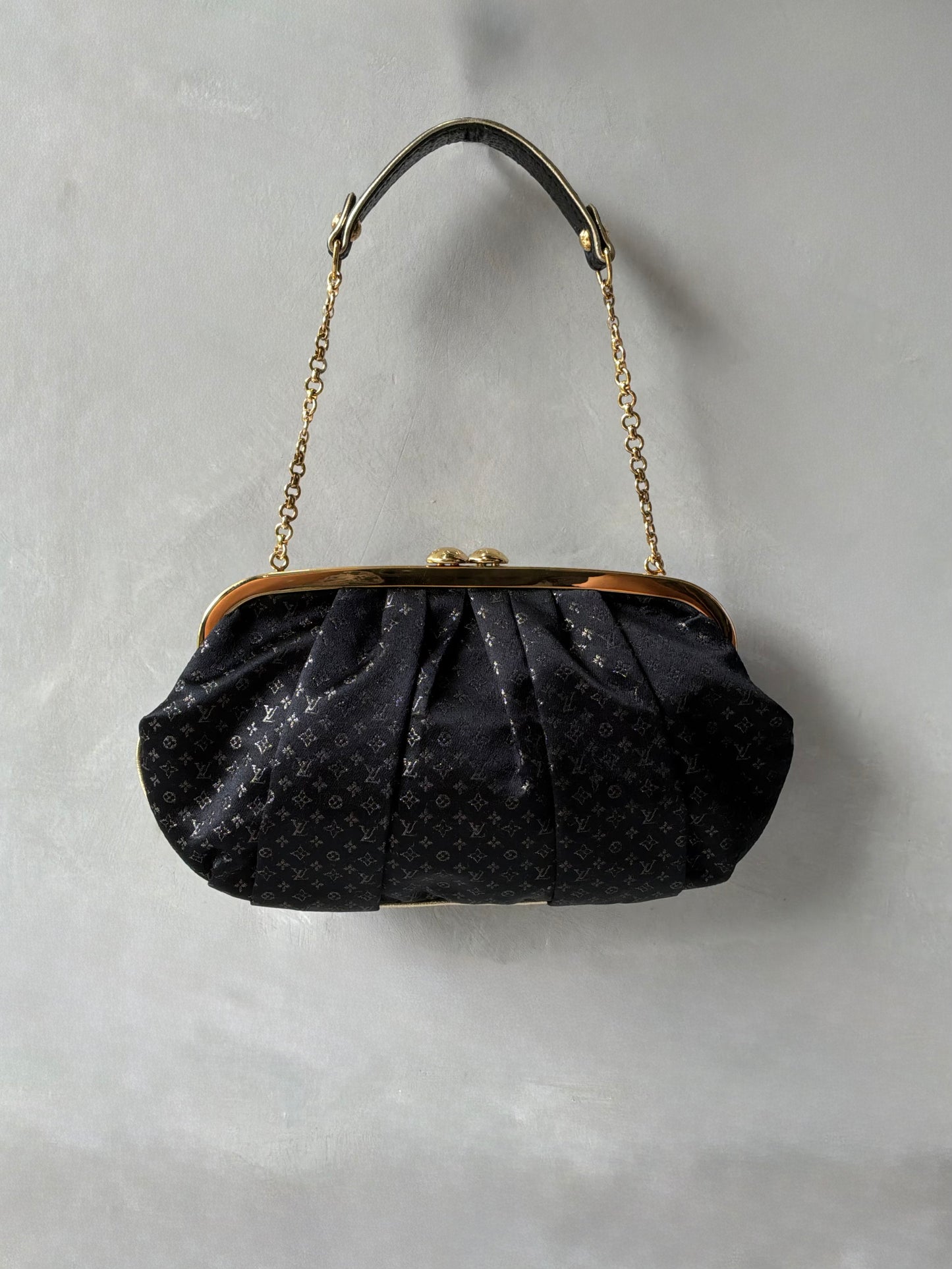 Louis Vuitton Monogram Satin Aumoniere Evening Bag