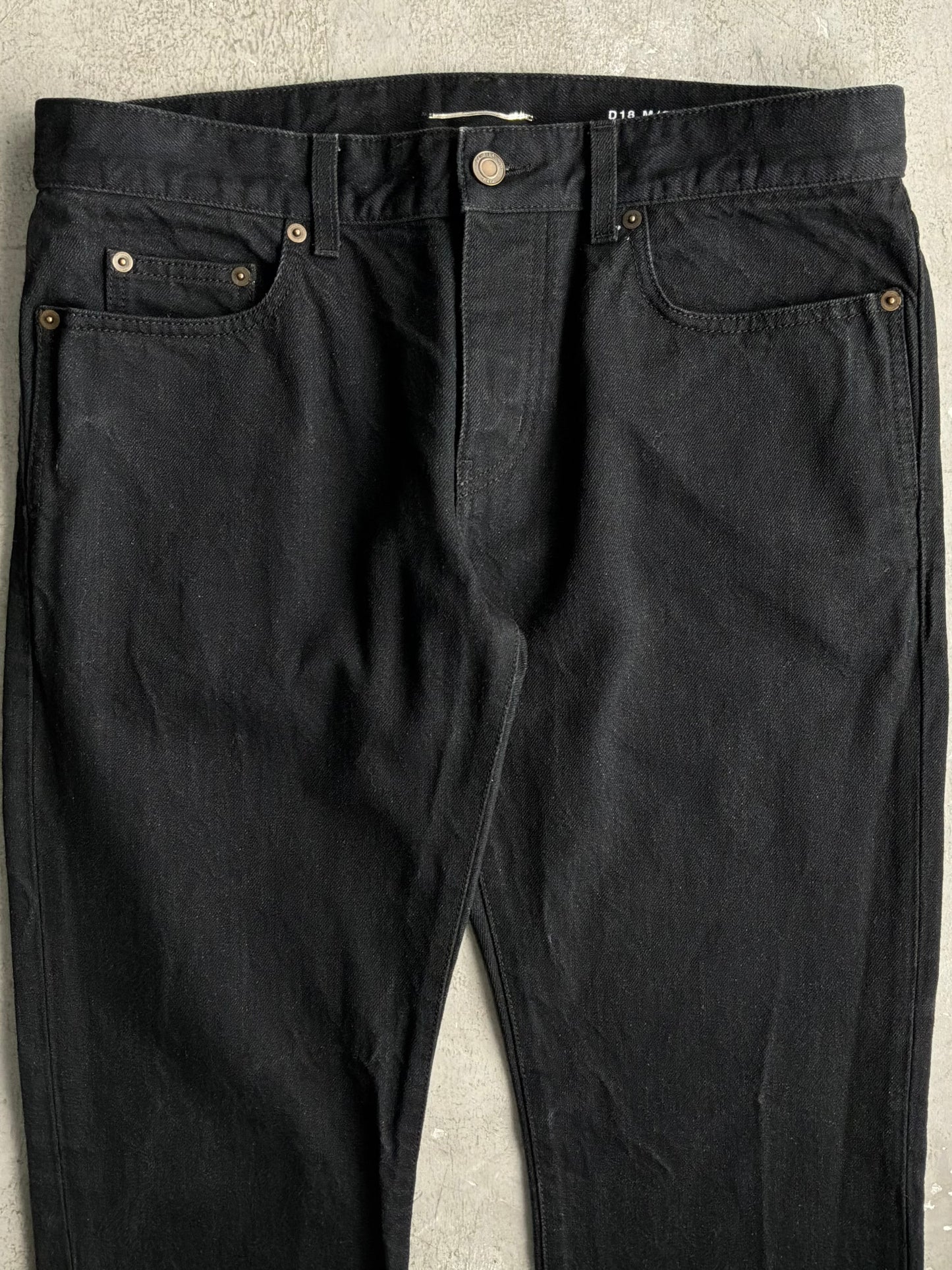 Saint Laurent Paris Black Denim Pants