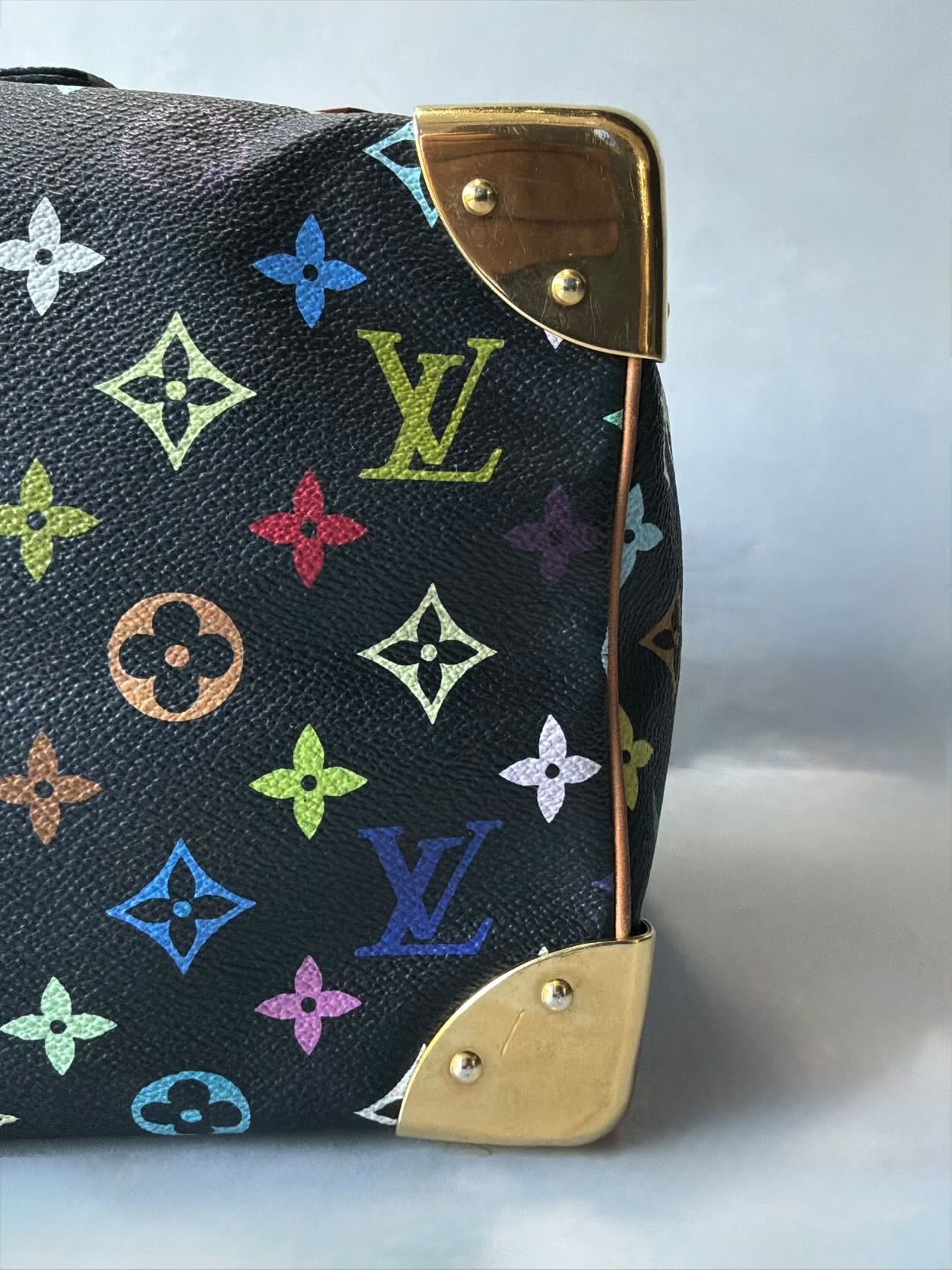 Louis Vuitton X Murakami Black Multicolor Speedy 30
