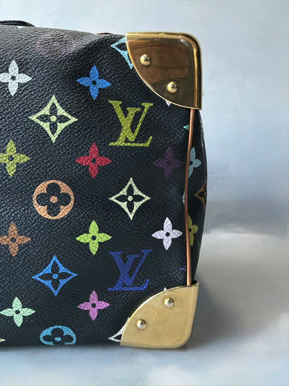 Louis Vuitton X Murakami Black Multicolor Speedy 30