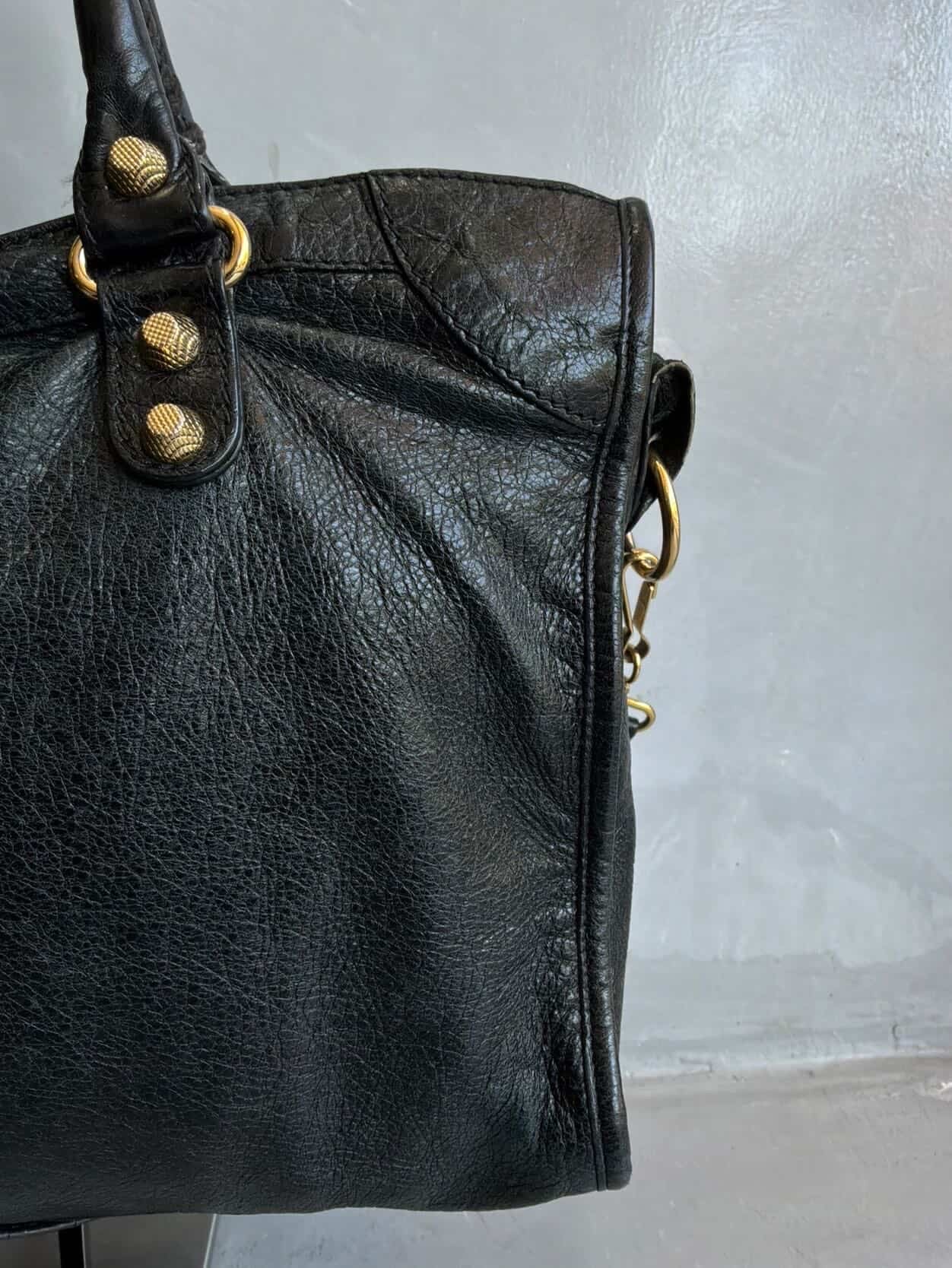 Balenciaga City Classic Medium Black On GHW