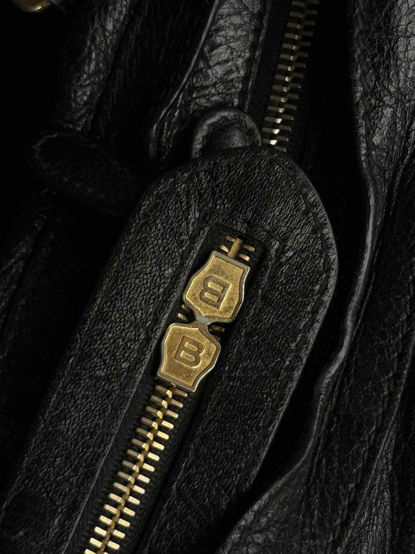 Balenciaga Mini City Black Gold Shoulder Bag