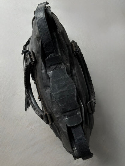 Balenciaga Classic City Black on Brass Lambskin Bag
