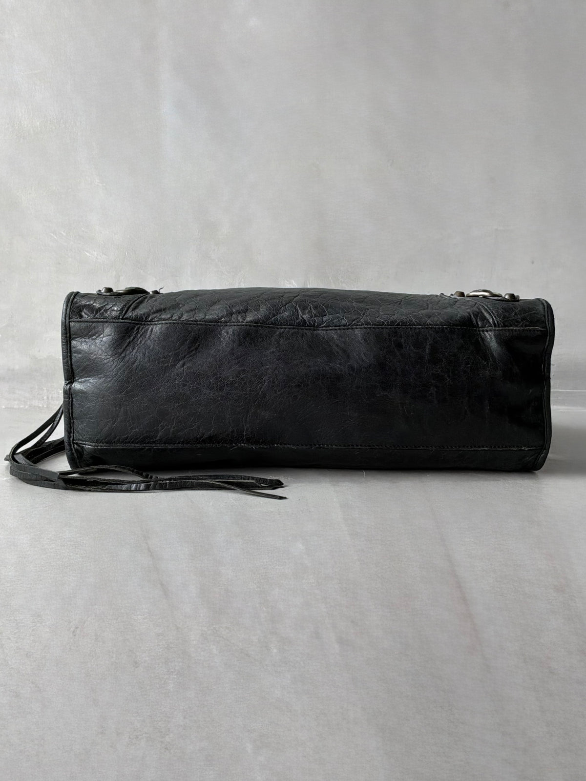 Balenciaga Classic City Black on Brass Lambskin Bag