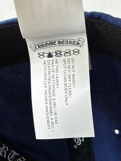 Chrome Hearts Blue Embroidered Baseball Hat
