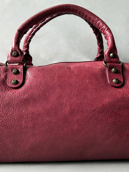 Balenciaga Twiggy Red Lambskin Bag