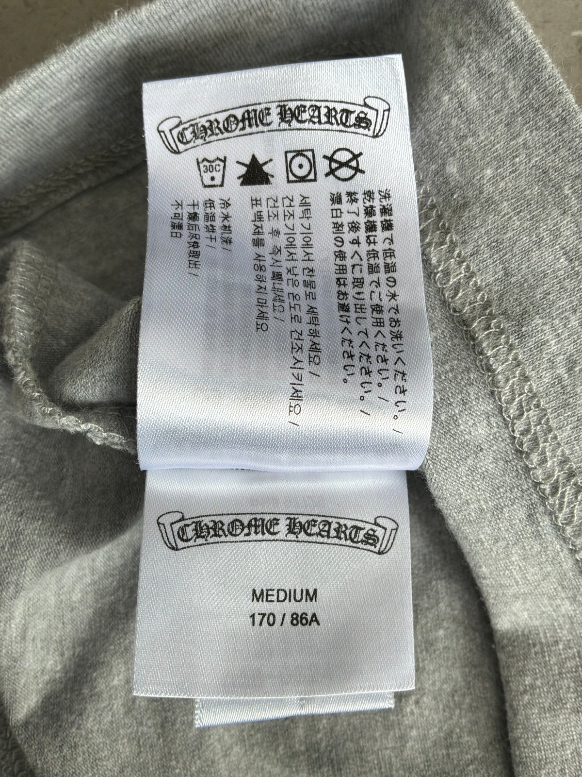 Chrome Hearts Three Logo Gray Mini Dress