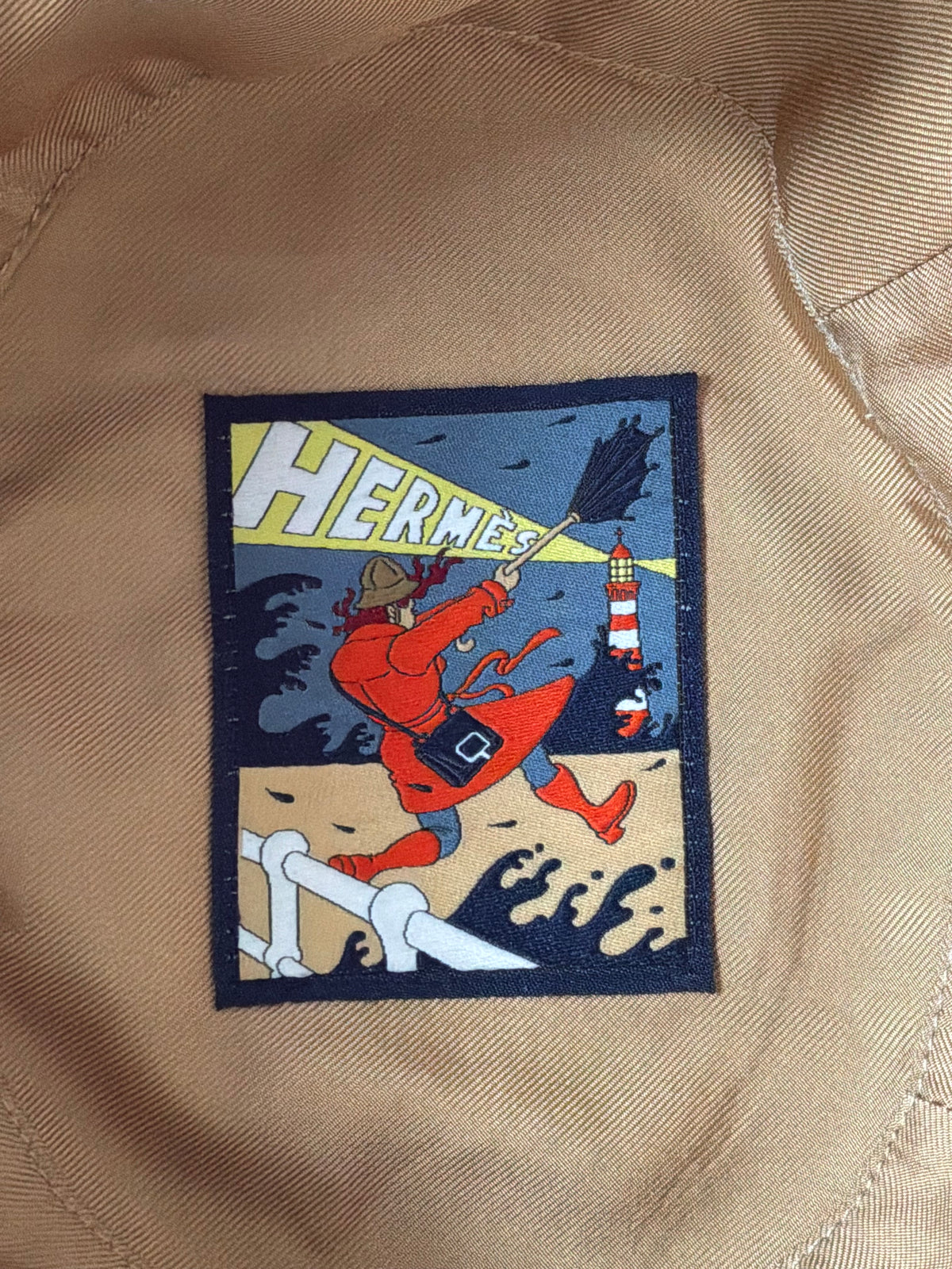 Hermes Button Logo Bucket Hat