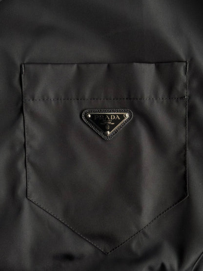 Prada Re-Nylon Chest Emblem Shirt