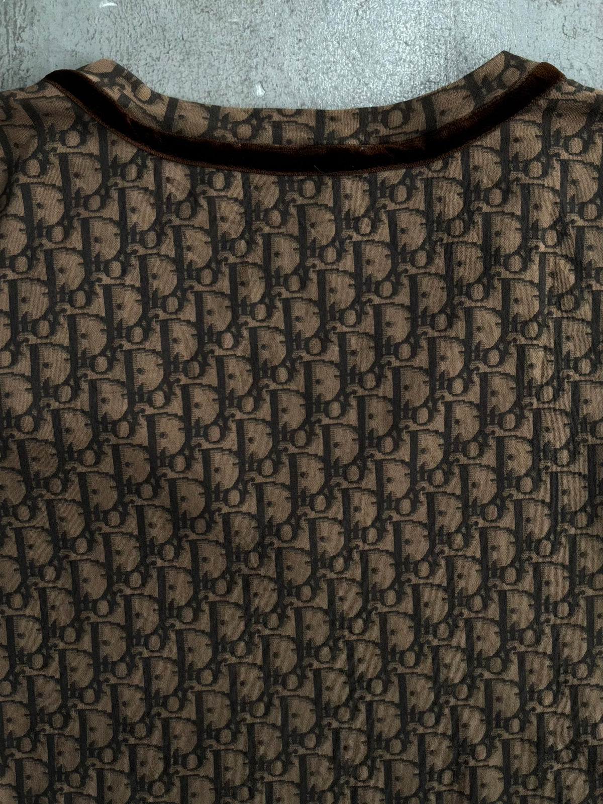 Dior Galliano Era Brown Oblique Top