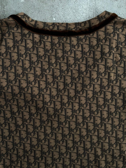 Dior Galliano Era Brown Oblique Top