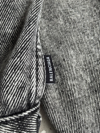 Balenciaga Rue De Paris Washed Denim Jacket