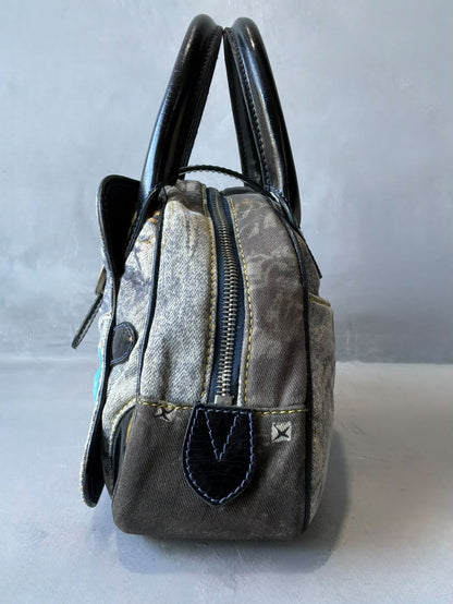 Dior Denim Speedway Saddle Bowler Bag