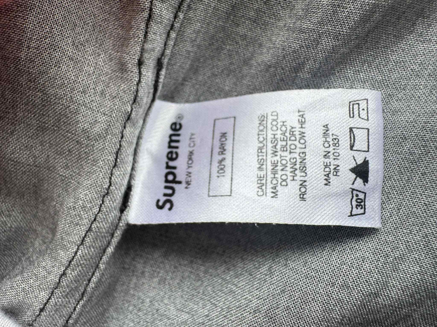 Supreme Casino Rayon Button Up Shirt