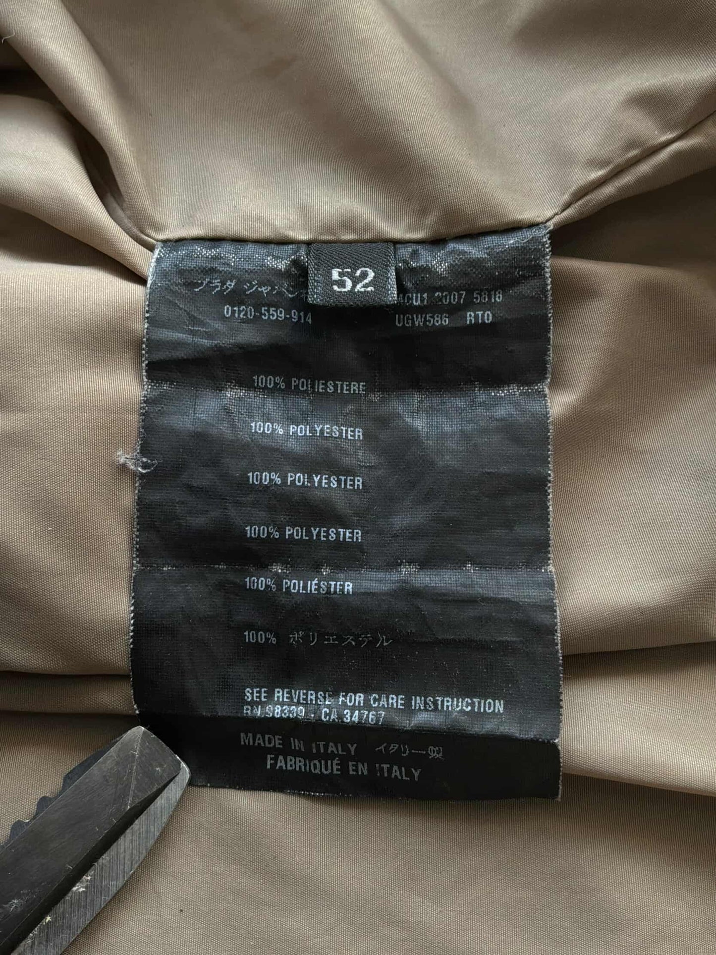 Prada Padded Nylon Windbreaker