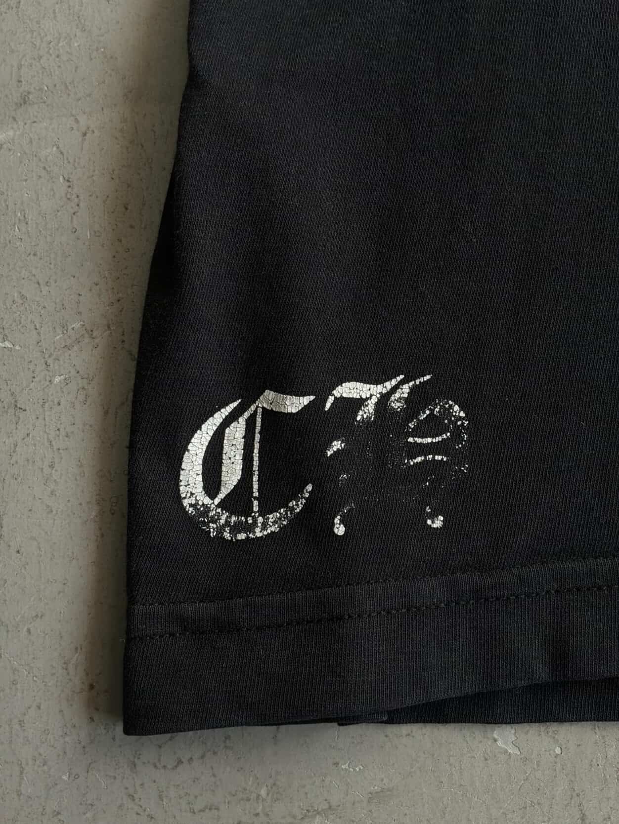 Chrome Hearts Triple Cross Horseshoe Black Tee