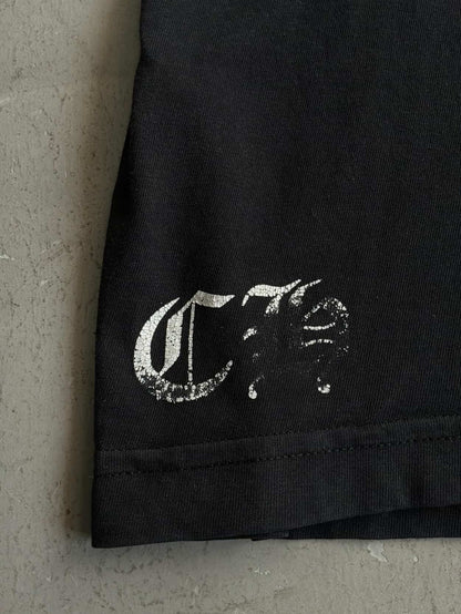 Chrome Hearts Triple Cross Horseshoe Black Tee