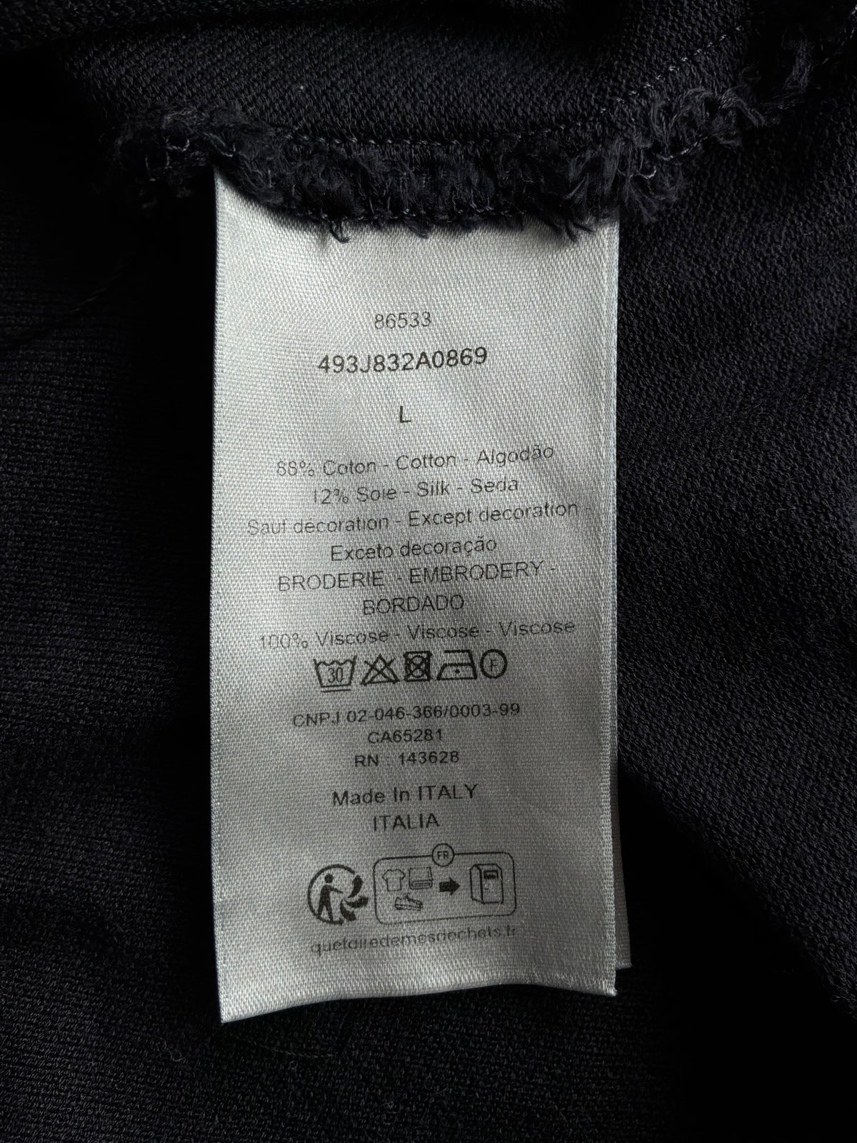 Dior Spellout Embroidered Polo