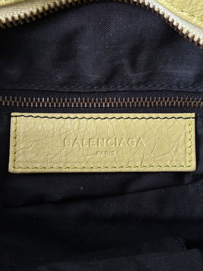 Balenciaga City ‘Town’  Lime Lambskin Bag