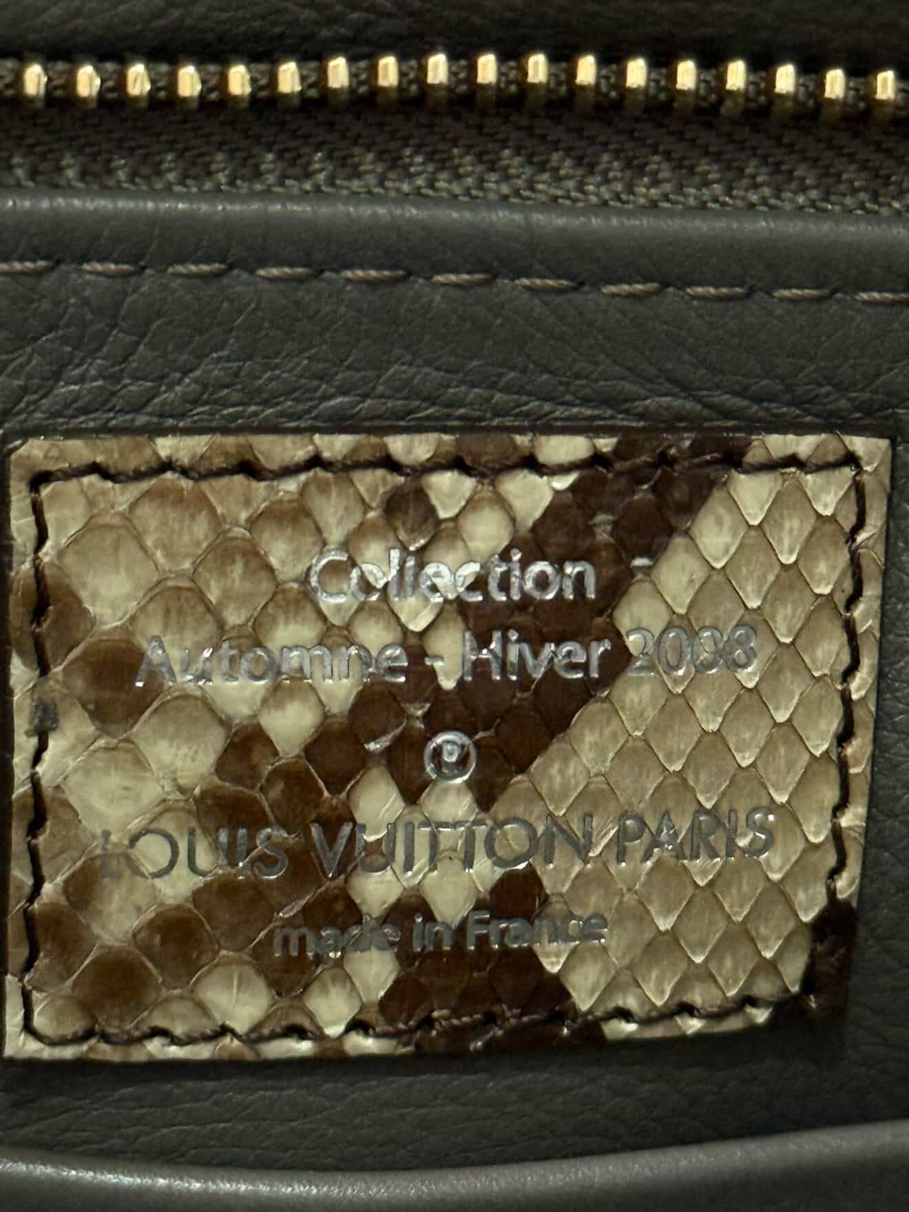 Louis Vuitton Limited Edition Suede Monogram Python Bag