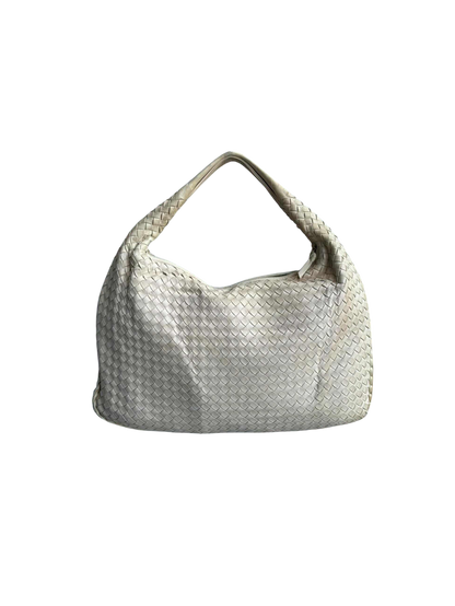 Bottega Veneta Intrecciato Cream Hobo Bag