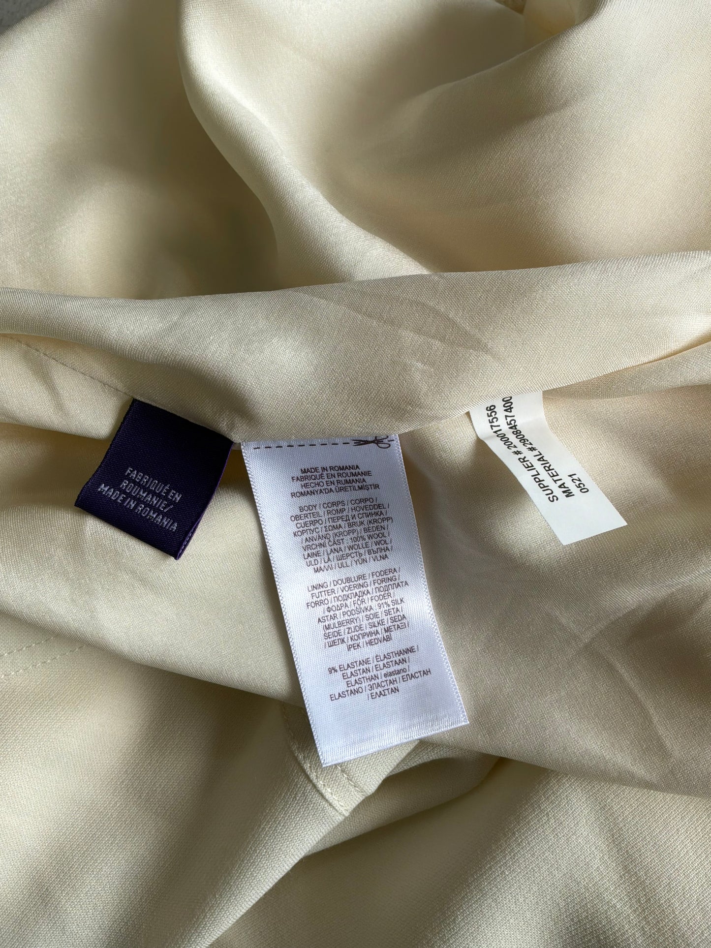 Ralph Lauren Purple Label White Long Skirt