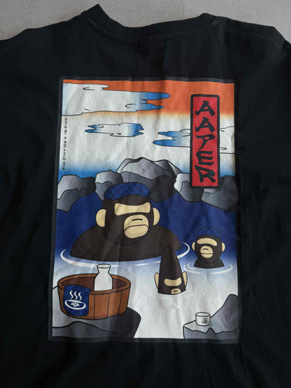 Aape Onsen Hotspring Motif Longsleeve Shirt