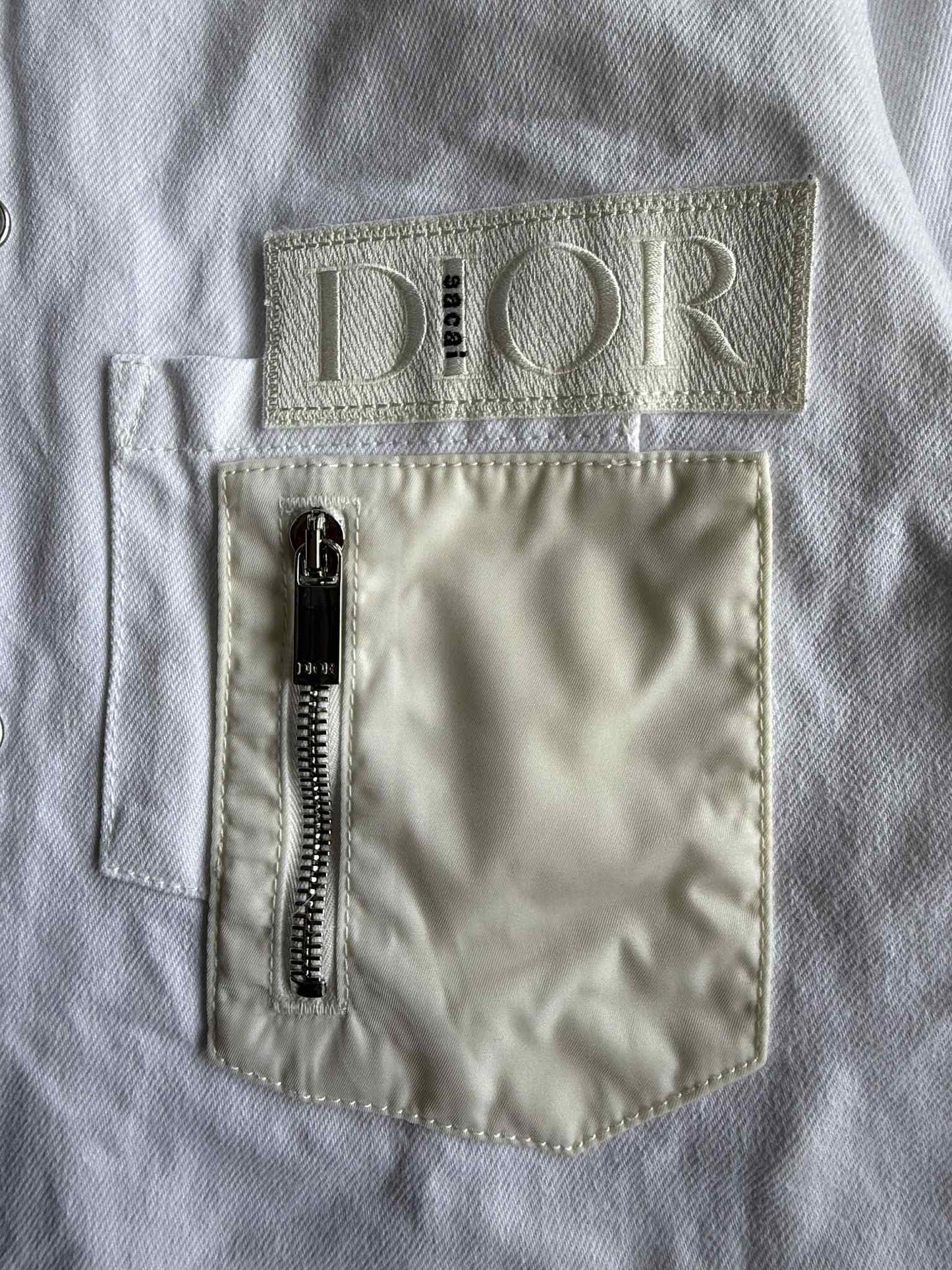 Dior X Sacai Zippered Longsleeve Casual Jacket