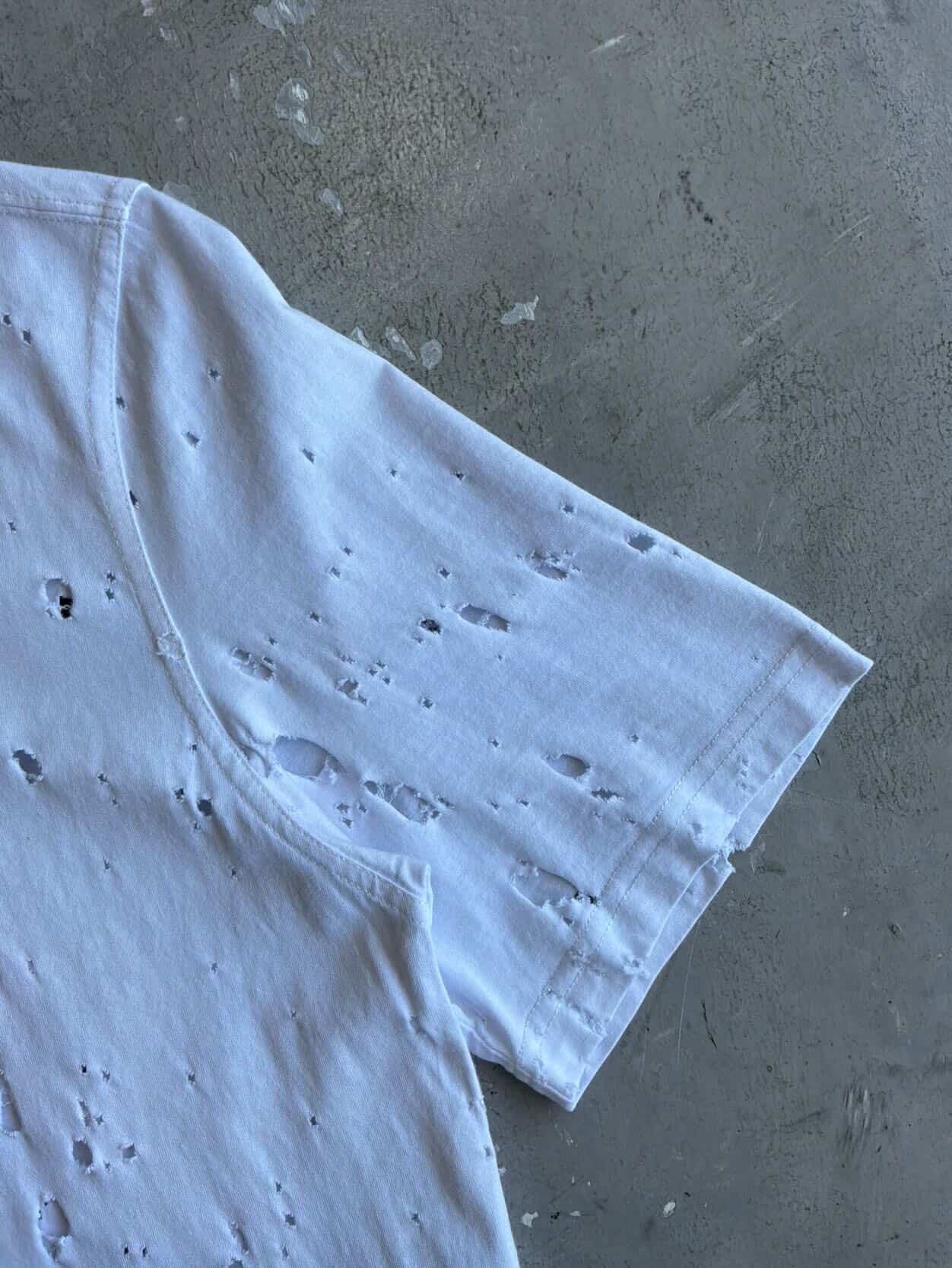 Givenchy Distressed Script Tee