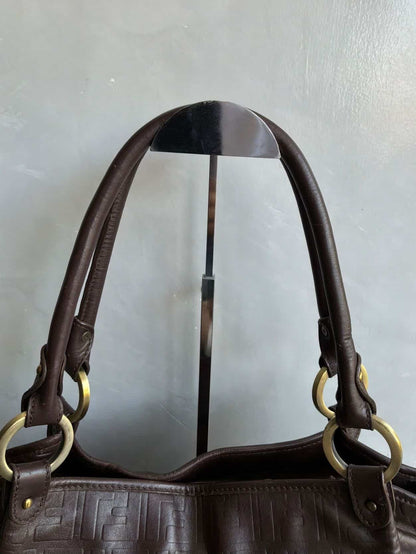 Fendi Leather Monogram Chef Bag