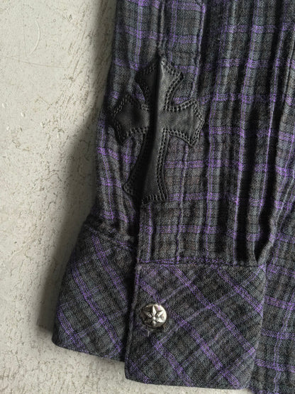 Vintage Chrome Hearts Fleur Cross Patch Flannel