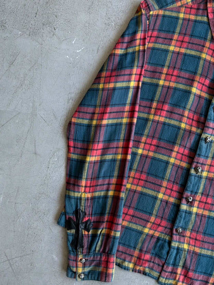 Chrome Hearts Cross Patch Plaid Flannel