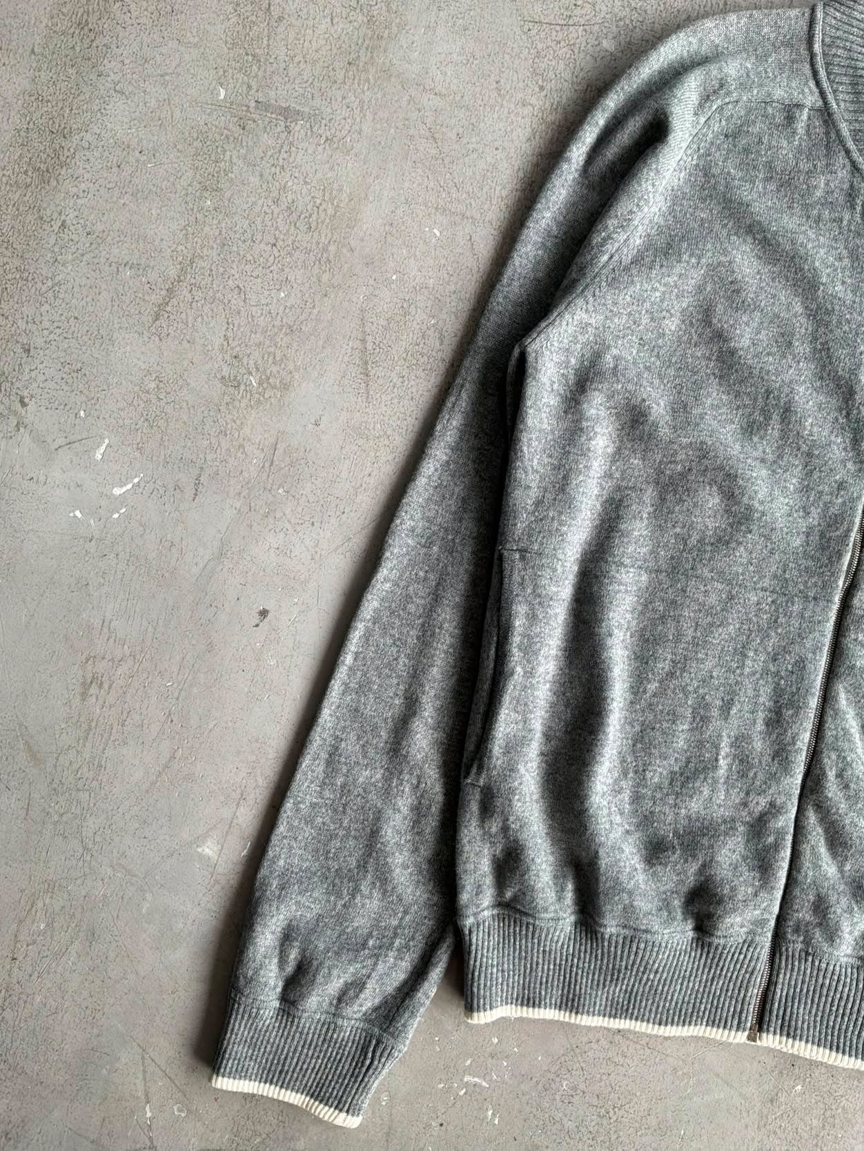 Chanel Embroidered CC Cashmere Bomber Jacket