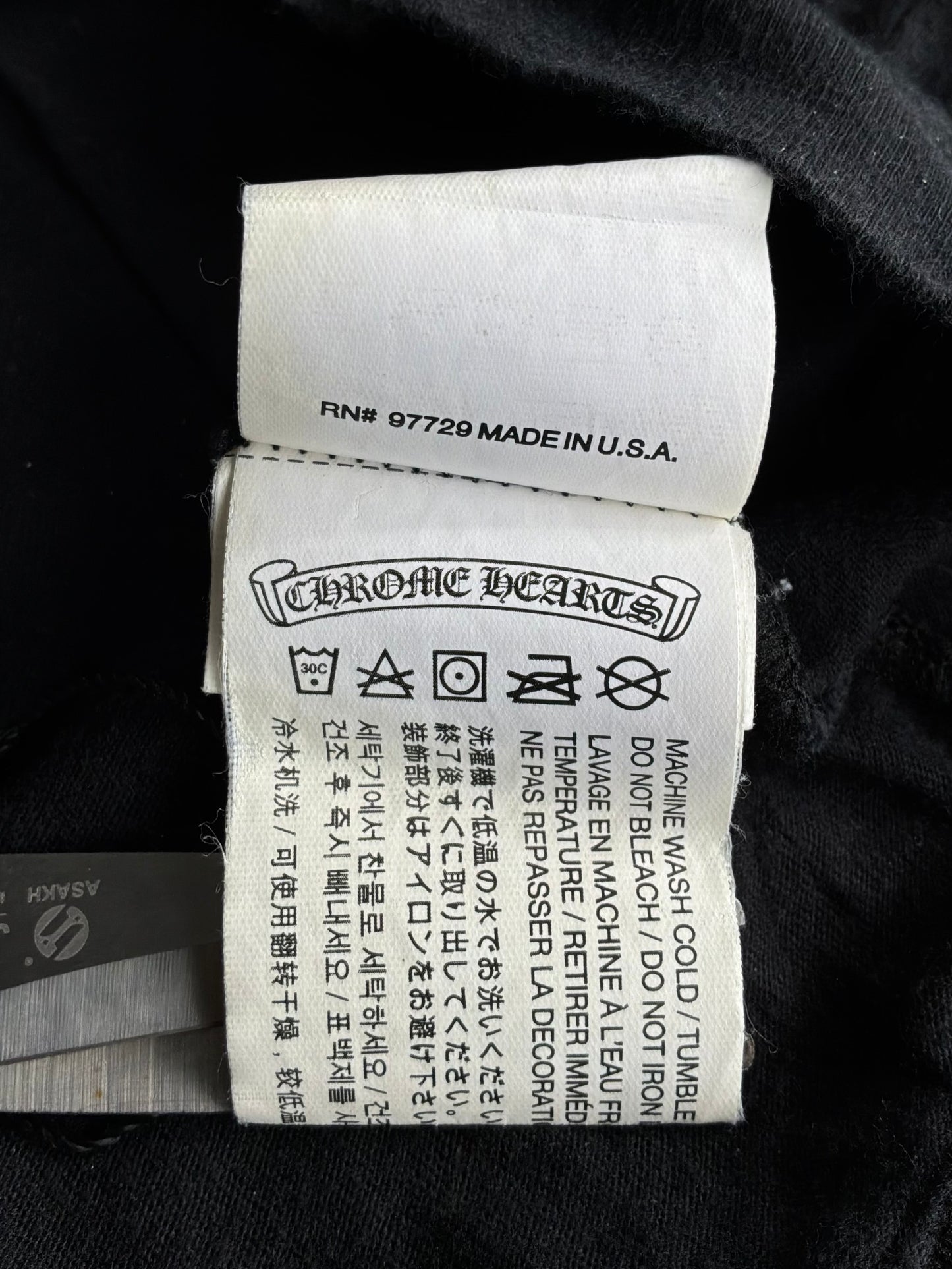 Chrome Hearts USA Scroll Logo Tee