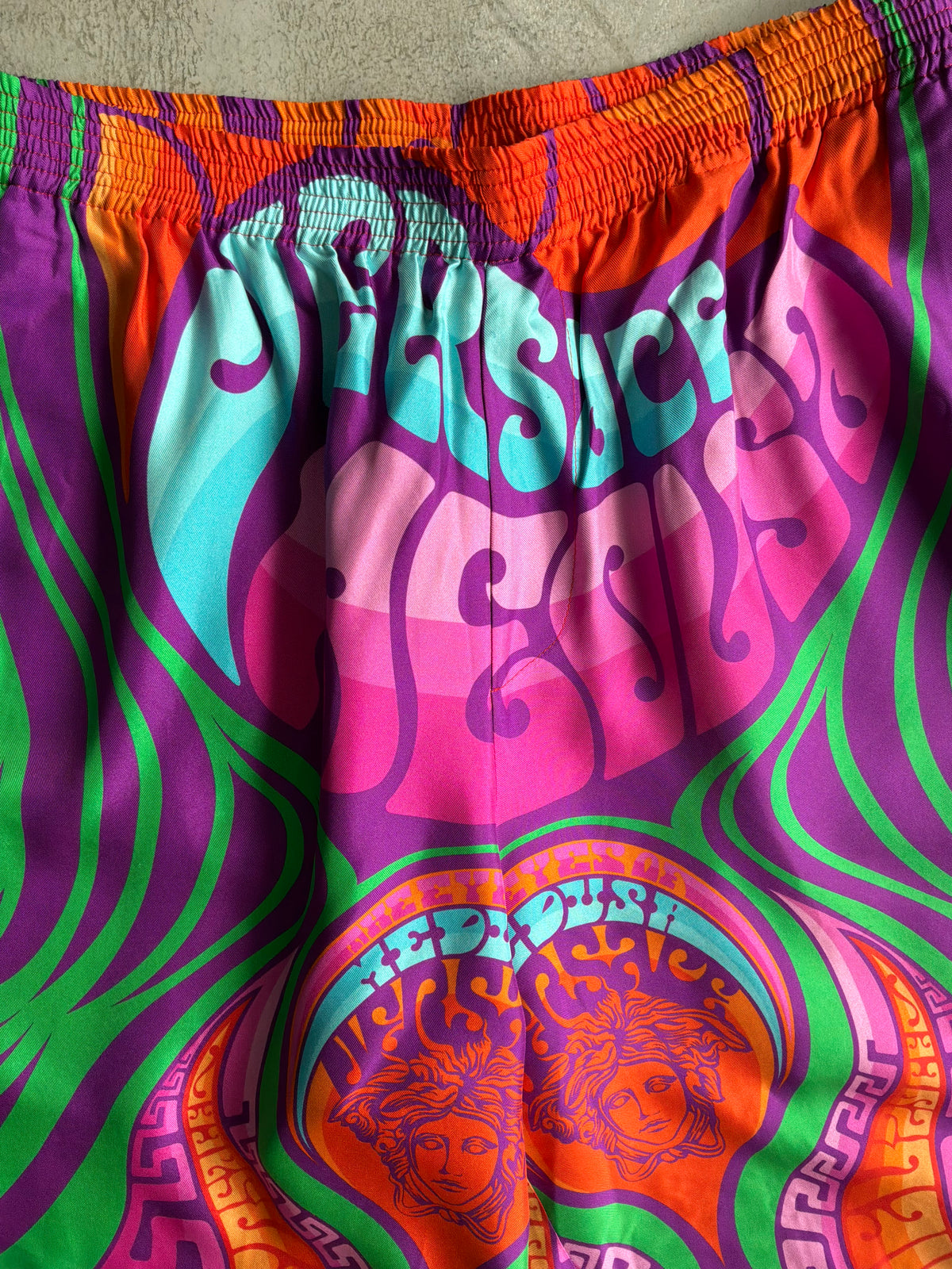 Versace Medusa Music Silk Shorts