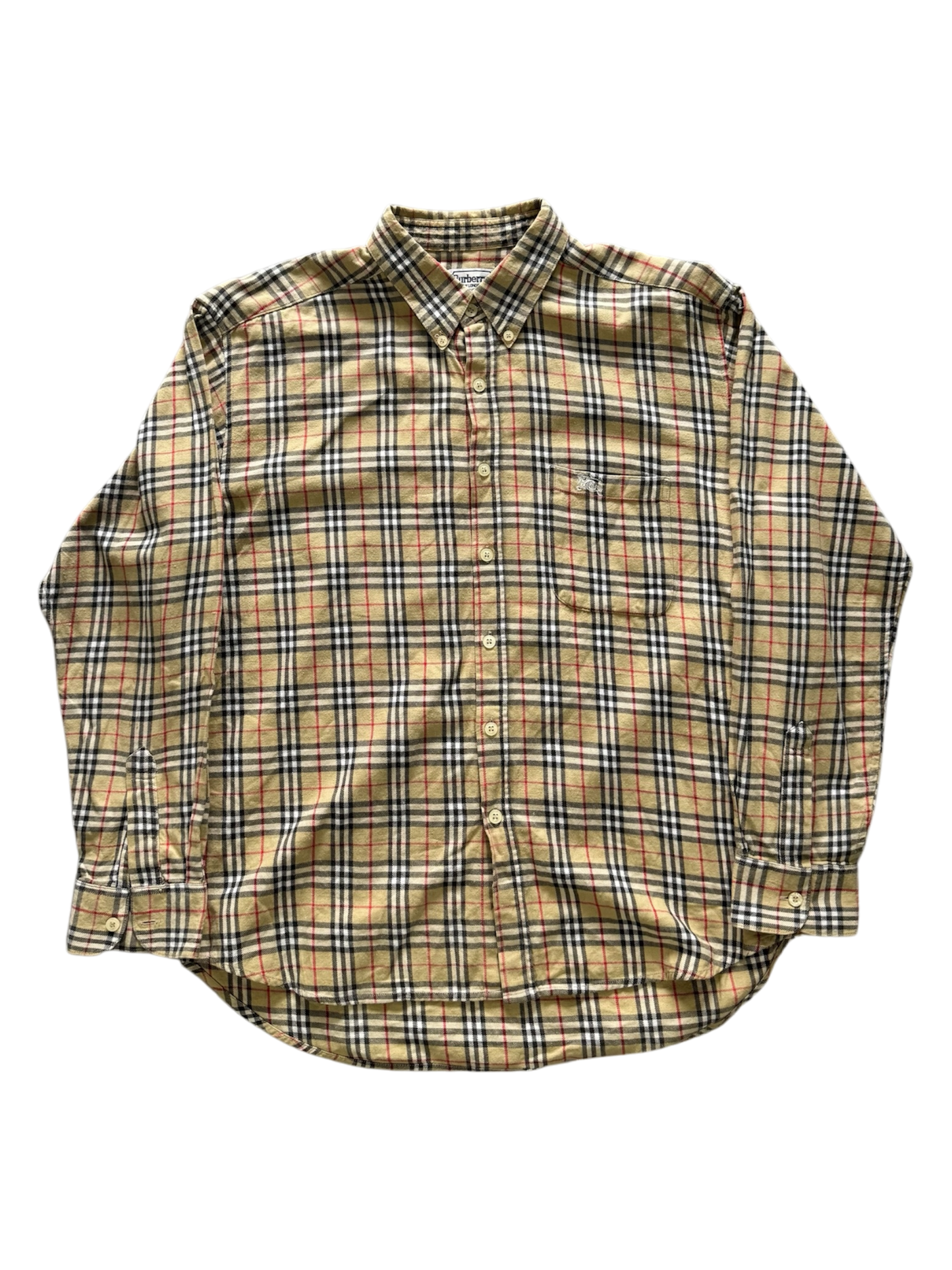 Vintage Burberry Plaid Polo Longsleeves