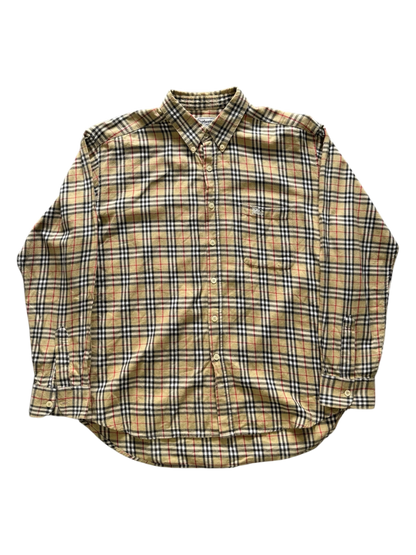Vintage Burberry Plaid Polo Longsleeves