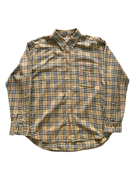 Vintage Burberry Plaid Polo Longsleeves