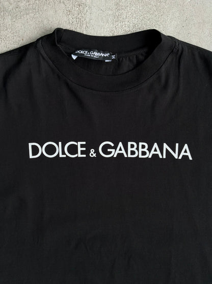 Dolce and Gabbana Spellout Black Tee
