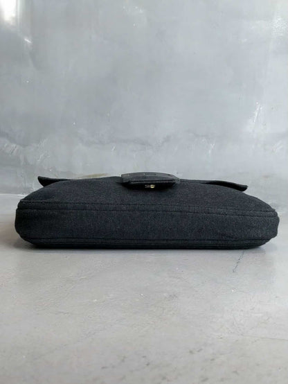 2000s Fendi Wool Baguette Bag