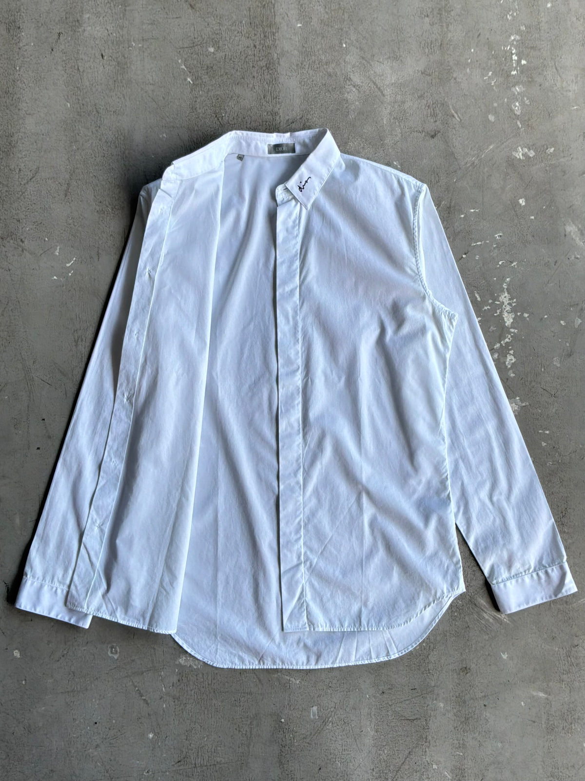 Dior Cursive Neck Script Longsleeves Shirt