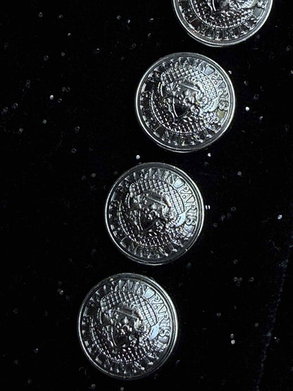 Balmain Stardust Double Breasted Velvet Coat