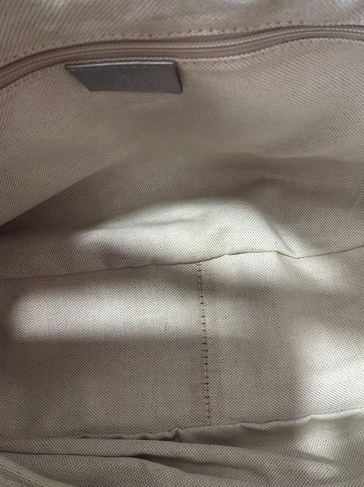 Gucci Monogram Metallic Hobo Bag